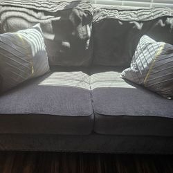 Modern Gray Sofa Set + Queen Pull-Out Sleeper