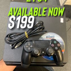PS4 AVAILABLE NOW 