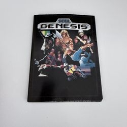 Sega Genesis Visions Poster Promo 1990 16-3/4" x 22" W/ Arcade Advantage Insert