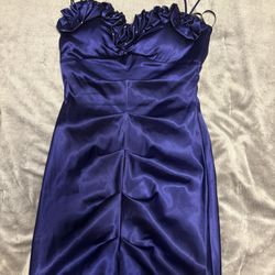Purple Silk Dress
