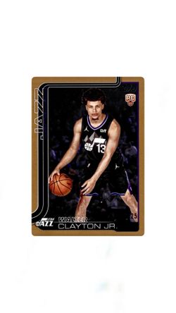 2025 Topps Flagship Walter Clayton Jr Gold /2025 RC #218