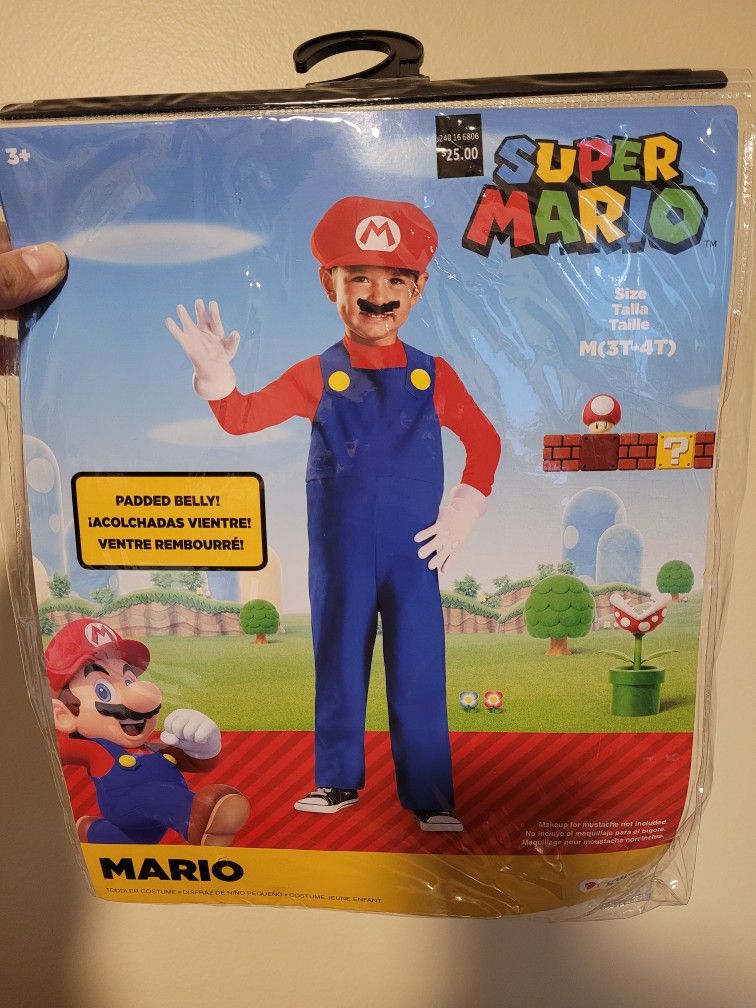 Mario Costume  3T-4T