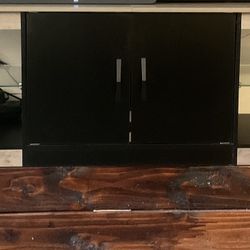 Kruszewski 70" LED TV Stand for 75" TV Large Entertainment Center Gaming with Adjustable Glass Shelves - $100