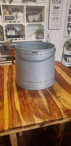Galvanized Metal Storage Bin 