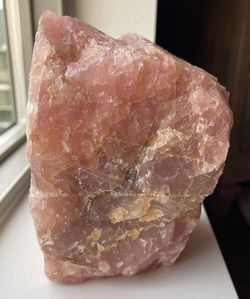 Large 7lb Raw Rose Quartz Crystal