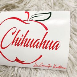Chihuahua Custom Manzanita  Vinyl Sticker Decal 