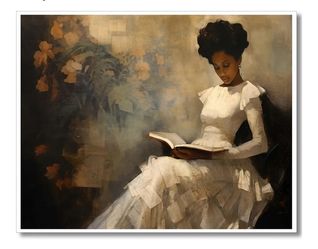 African American  Wall Art ~ OIL Painting On Canvas ~ 16 in X 24 in NEW 