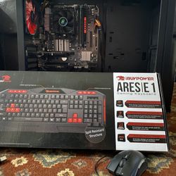 RED IBUYPOWER PC/Computer/Keyboard/Mouse