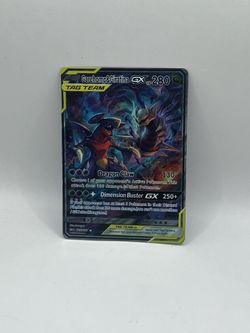 Non TCG Pokemon Garchomp & Giratina Gx Tag Team Fan Art Card