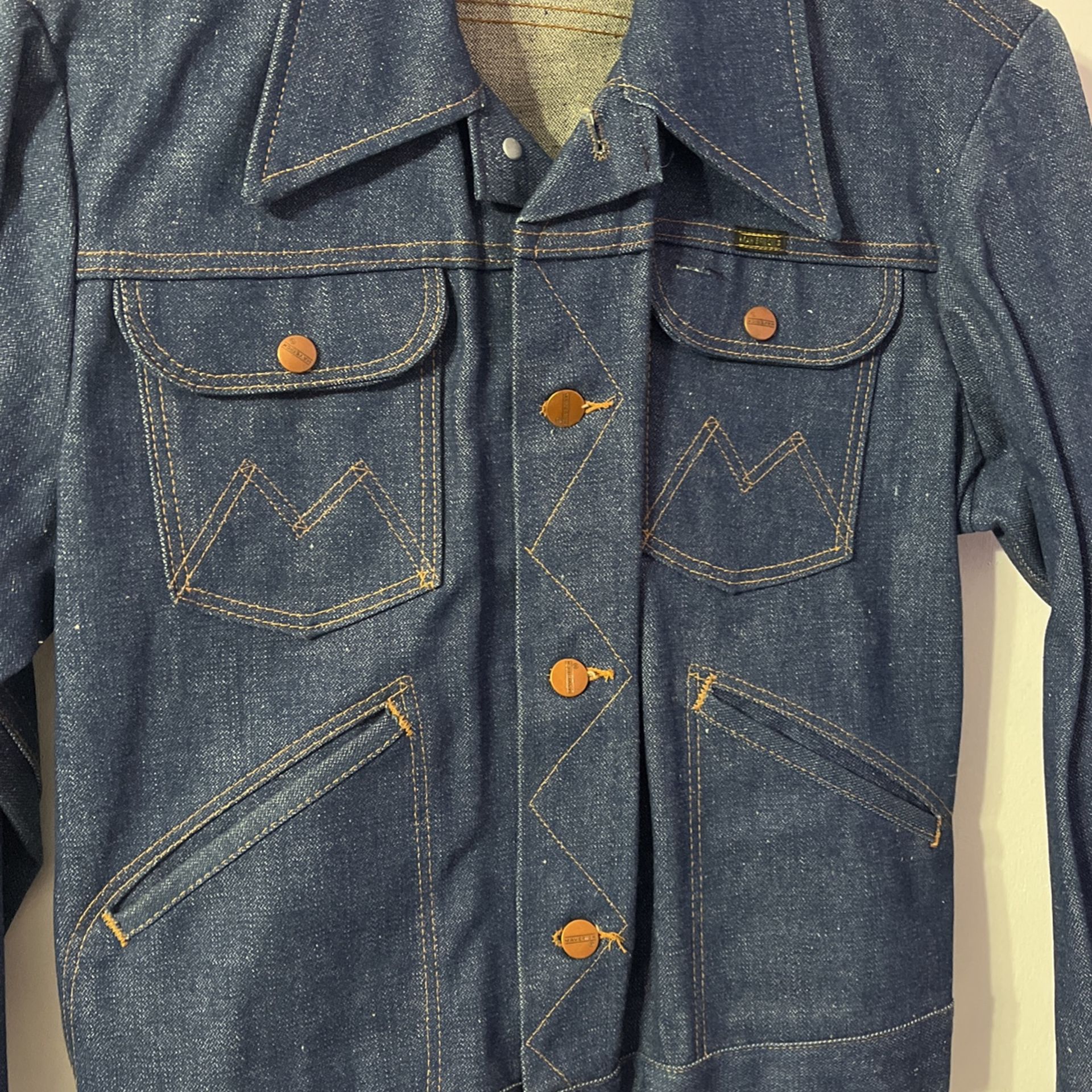 Vintage 60’s Maverick Denim Men’s Jacket Size 36