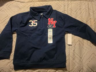Kids Navy NY Zip Sweatshirt Size 5T