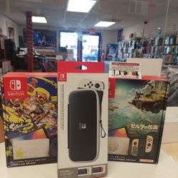 Nintendo Switch Splatoon 3 & The Legend Of Zelda Edition Brand New With Free Case Cash Deal $359