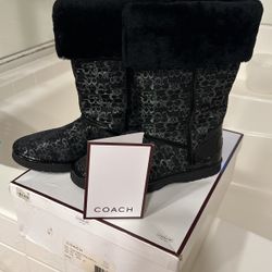 COACH Black Boots