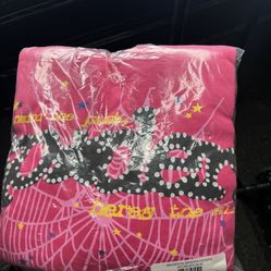 Hot Pink Sp5der Hoodie