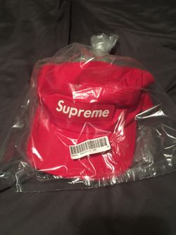 Supreme inset logo camp hat