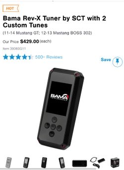 Bama Rev-x Tuner By SCT with 2 Costum Tunes