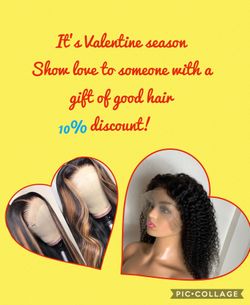 Grade A 100% Virgin Brazilian human hair Front laze wig Natural wave, Deep curly and water wave 20’ 22’ 24’