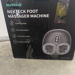 Nekteck Shiatsu Foot Massager Machine with Soothing Heat, Deep Kneading Therapy, Air Compression, Improve Blood Circulation and Foot Wellness,Relax fo