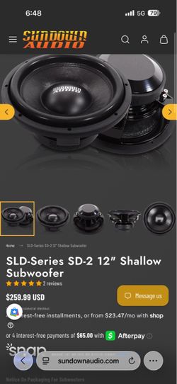 Subwoofer and box