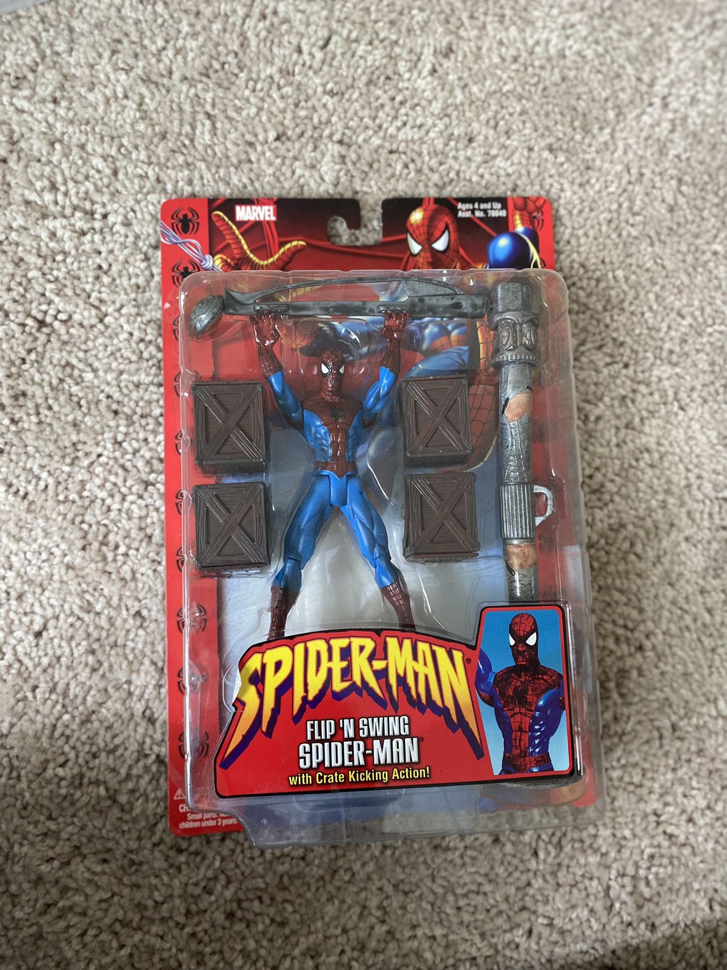 2002 SPIDER-MAN - SPIDER-MAN - FLIP N SWING - ACTION FIGURE - UNOPENED 13