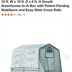 10’x10’x8’ Greenhouse In A Box