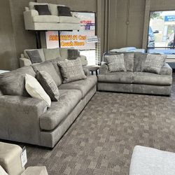 New Grey Oversized Sofa Set 