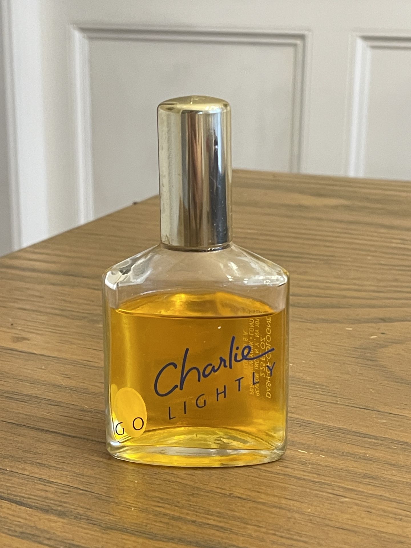 Vintage Revlon Charlie Go Lightly Dash Of Cologne Splash 2.25 Oz HTF 70% full