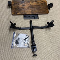 Dual Monitor Stand and Keyboard Tray