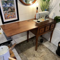 Wood Sewing Cabinet Entry Table (SKU YESP7U)