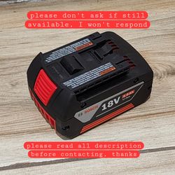 Bosch 18V 4.0ah Battery