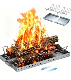 24 Inch Steel Fireplace Firepit Grate