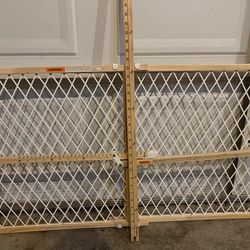 2 Baby/Pet Safety Gates – Extra Wide, Wood Frame