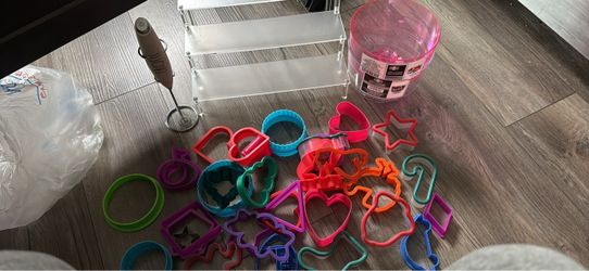 Large Set of Colorful Cookie Cutters