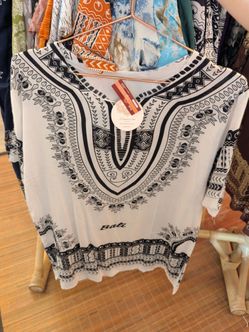 Bali Tribal Print Boho Top