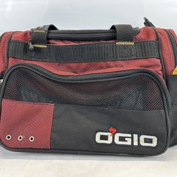 Ogio Bender Black Red Duffle Bag Travel Sports Gym With Shoulder Strap 35L
