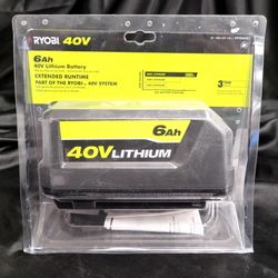 Ryobi Battery De 40 Volts Y 6ah Nueva Sellada 