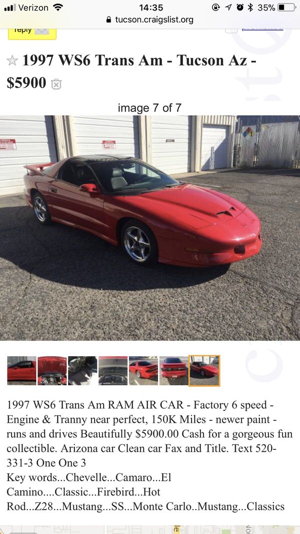 Trans Am For Sale In Tucson Az Offerup