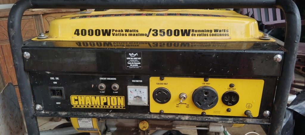 Champion Generator For Sale 4500 Watts