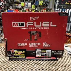 Milwaukee M18 FUEL 18V Lithium-Ion Brushless Cordless 1 in. SDS-Plus Rotary Hammer (Tool-Only)