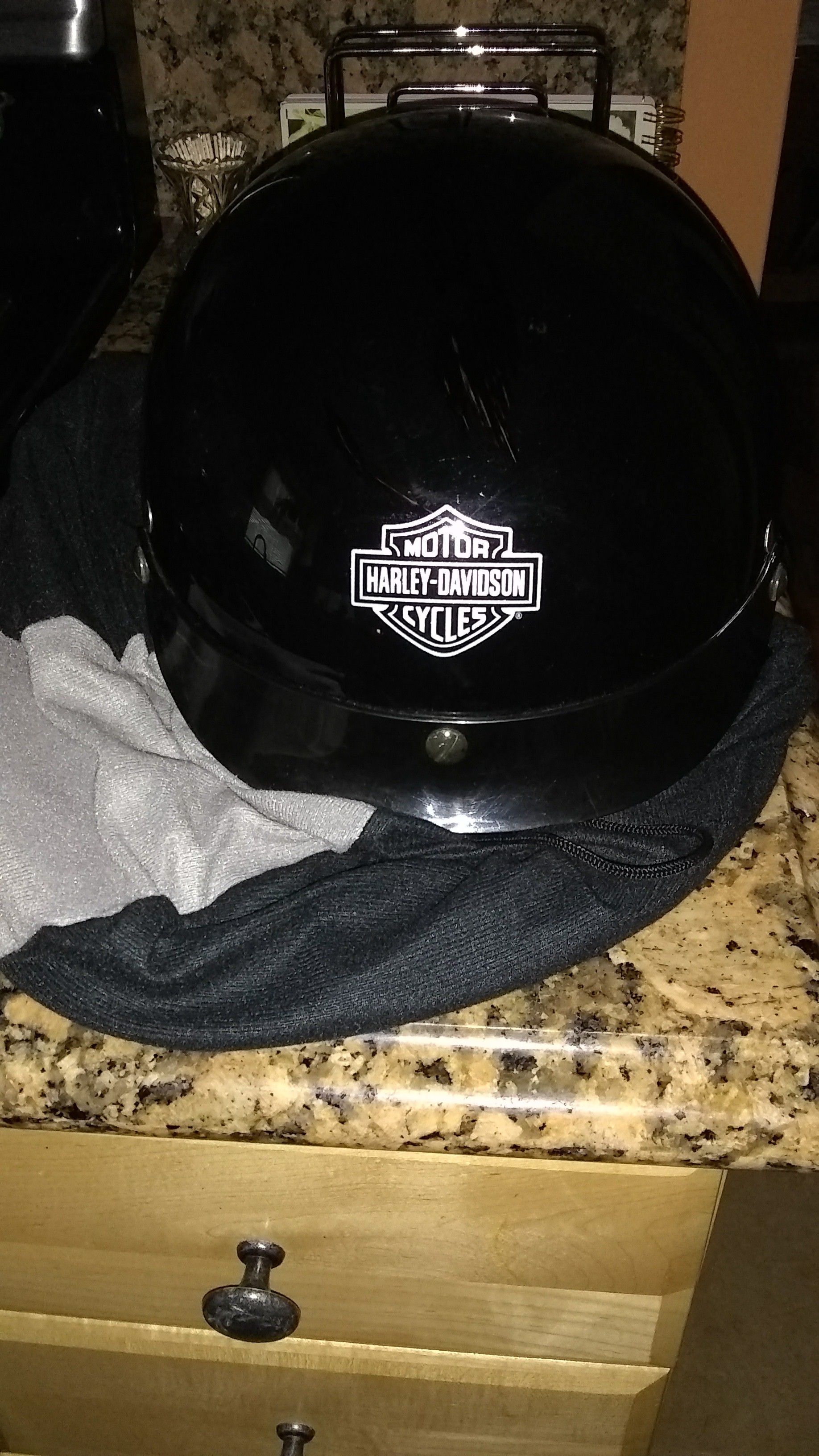 Harley Davidson motorcycle helmet