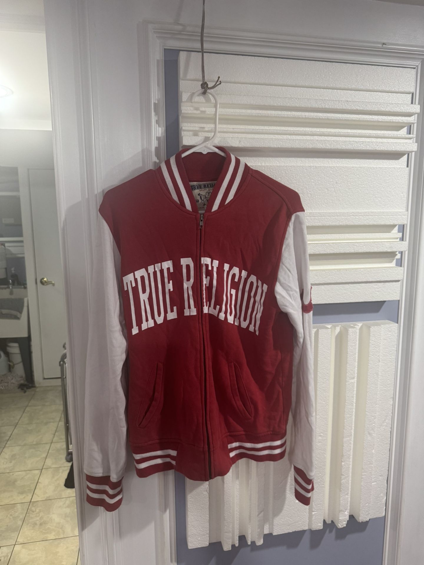 True Religion Varsity Zip-Up Jacket (Size S)