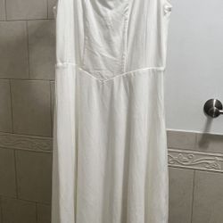 White Dress Size L