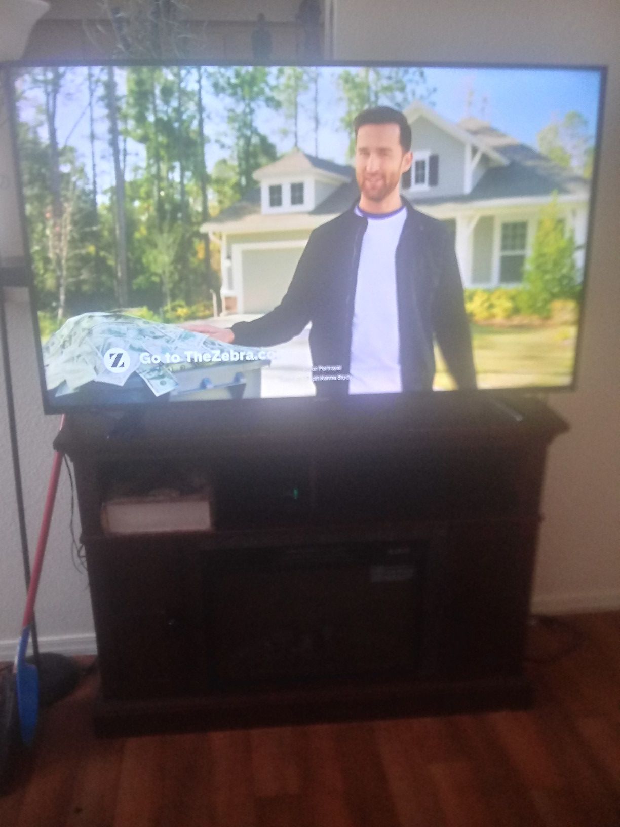 Sharp Tv 55 inch with fireplace