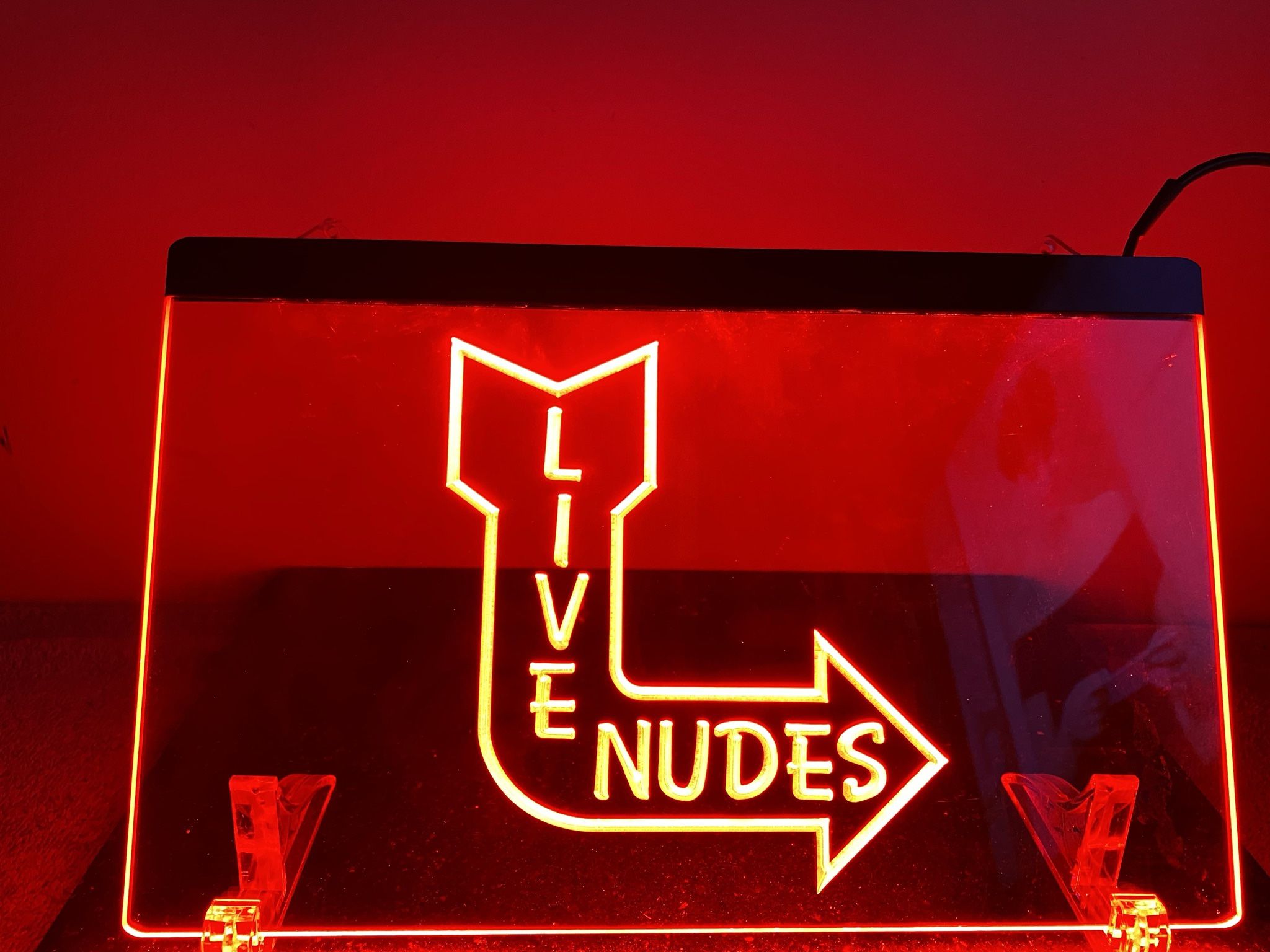 Live Nudes Lighted Sign (8”x12”)