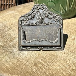 Vintage Metal Card Holder