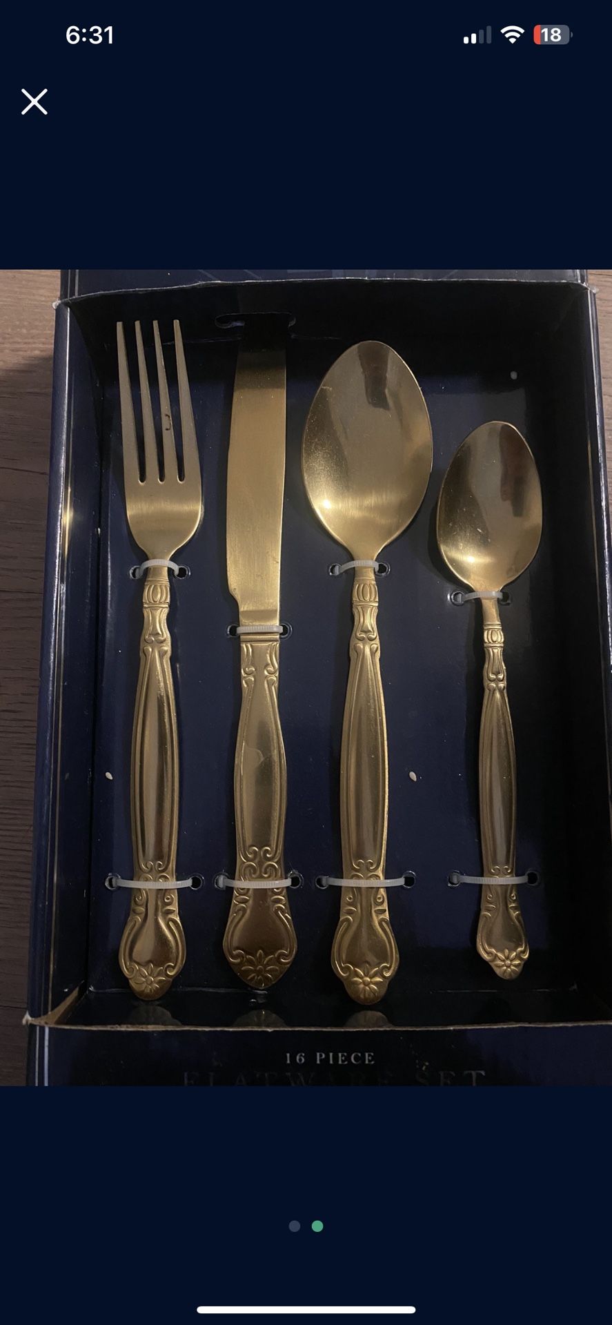 Gold Flatware