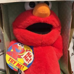 Vintage Tickle Me Elmo Sesame Street Doll