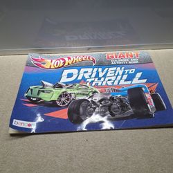HOT WHEELS GIANT COLORING & ACTIVITY BOOK New 2016 Made USA