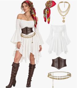 Women's Pirate Halloween Costume Set