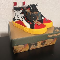 Toddler Ground Up Mickey Mouse Hi Hand Sneaker Canvas little Kids (11)